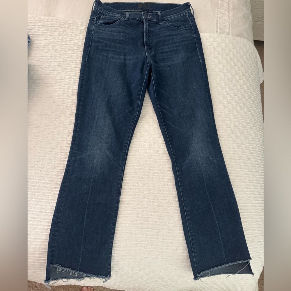 Mother Insider Crop Step Fray